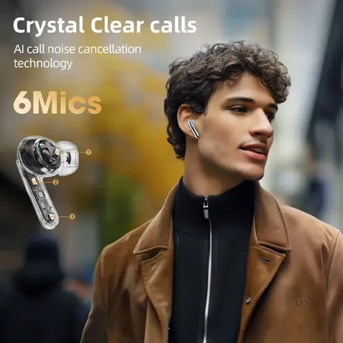 هدفون بلوتوثی کیو سی وای مدل Melobuds Pro HT08 (1)